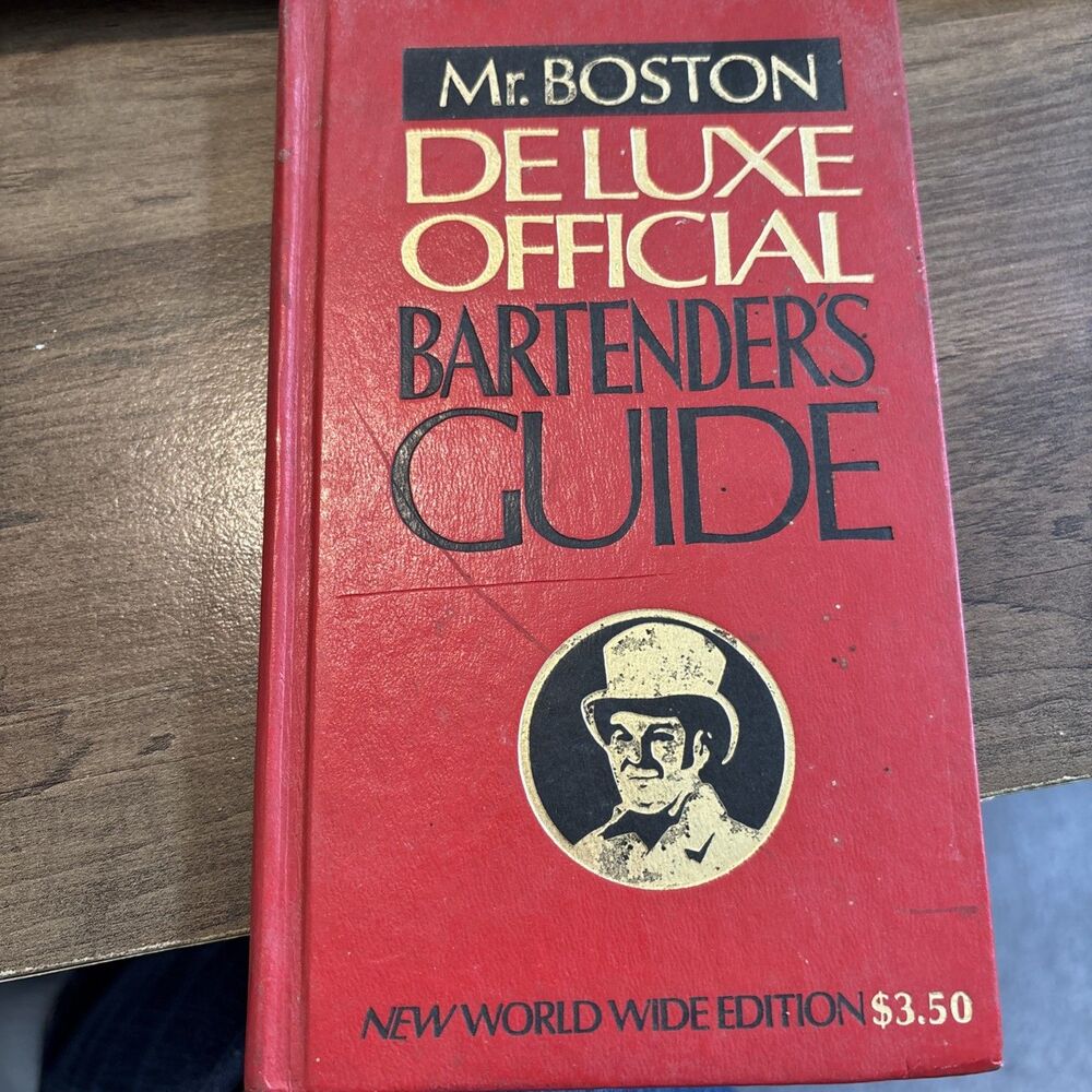 Old Mr. Boston Deluxe Official Bartender's Guide 60th Edition 1979 Recipe VG